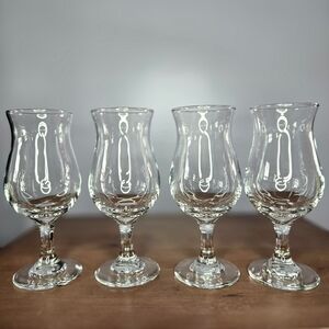Set Of 4 Libbey Embassy Royale Poco Grande Glasses, 10.5oz, 7" Tall